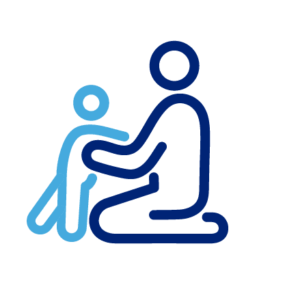 parent and child icon for child care