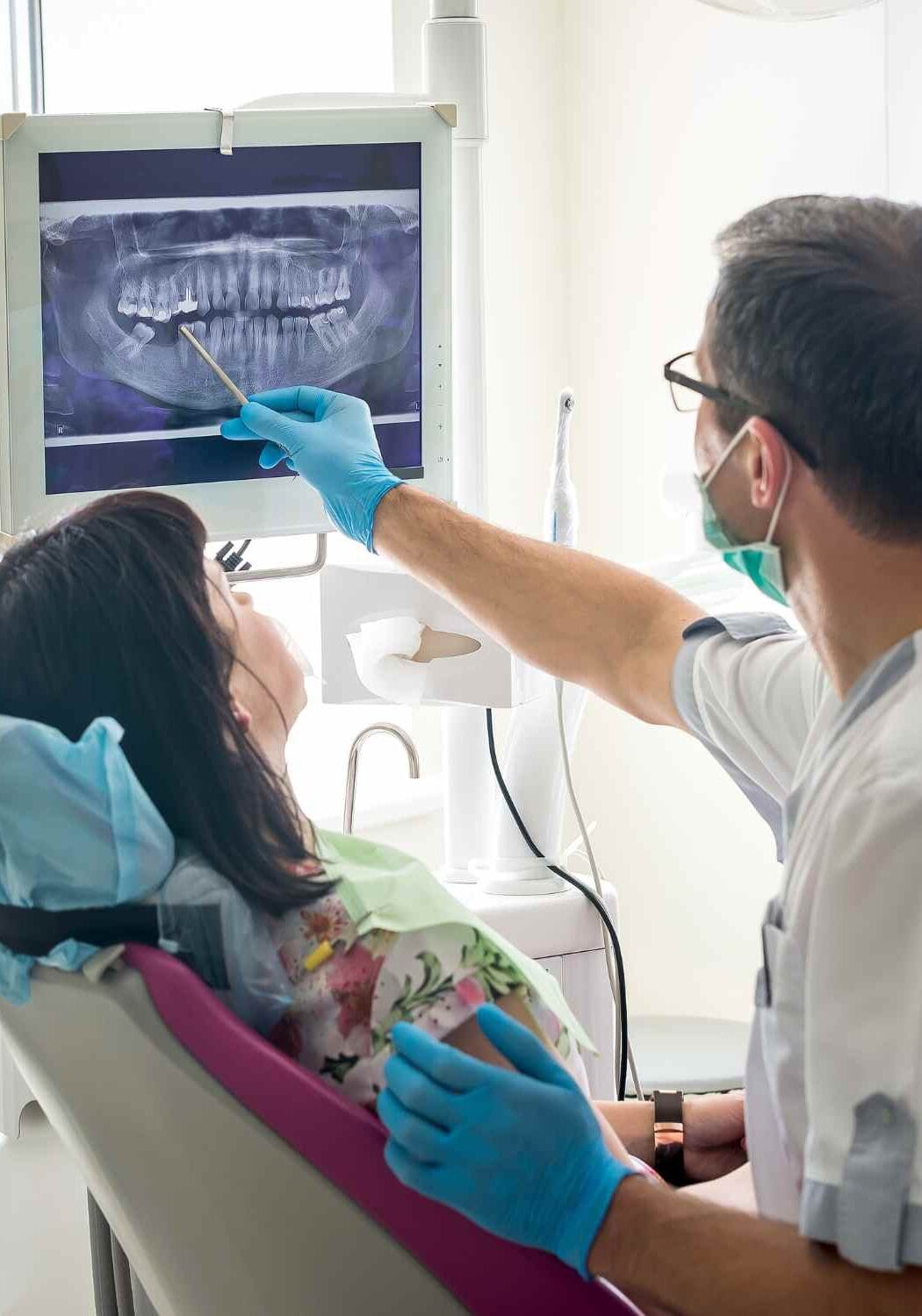 Radiografias em um consultório odontológico