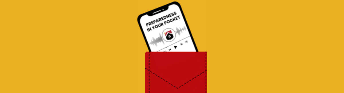 Preparação no seu podcast de bolso em um bolso